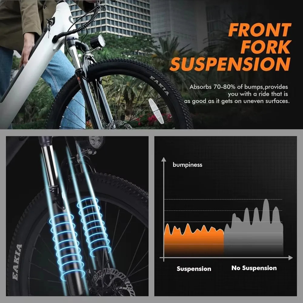 eBike Boys 750W Electric Bike - Step-Through Frame, 36V Battery