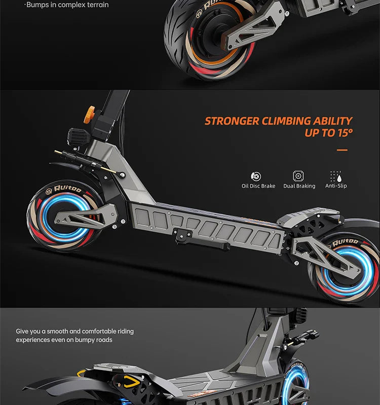eBike Boys M6Max Dual Motor Scooter - 5600W, 60V, Fast Charging