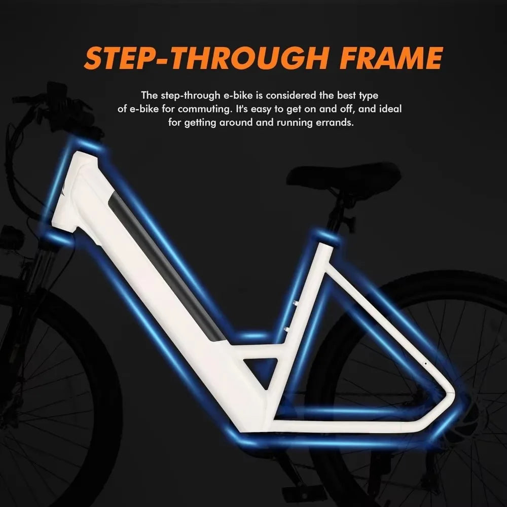 eBike Boys 750W Electric Bike - Step-Through Frame, 36V Battery