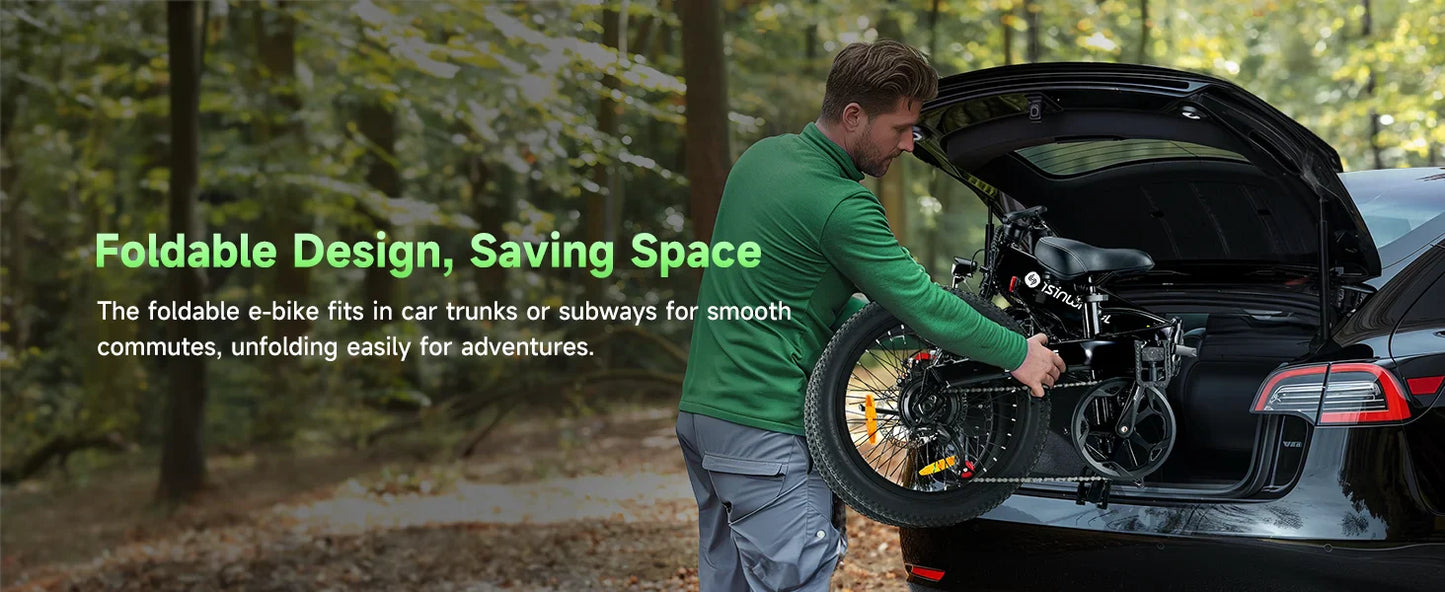 U5 500W 20" Folding eBike - Compact, Lightweight, and Powerful