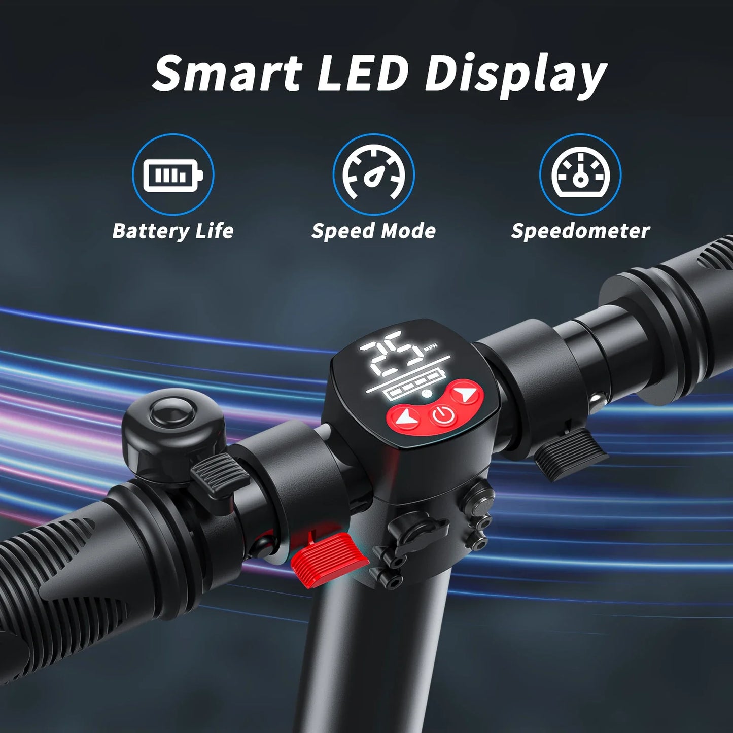 COROMA Electric Scooter for Women - Foldable, 40-60km Range