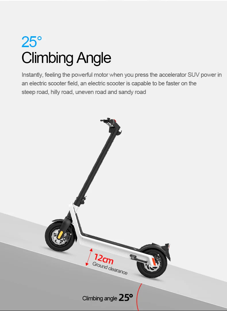 HX X9 PLUS Electric Scooter - Foldable, 60-80km Range, Unisex