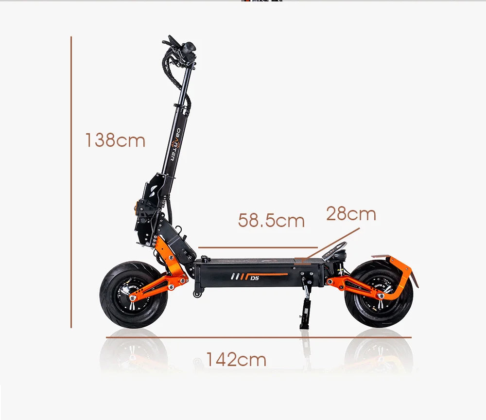 Obarter D5 Electric Scooter - 5000W, 70km/h Max Speed, Removable Battery