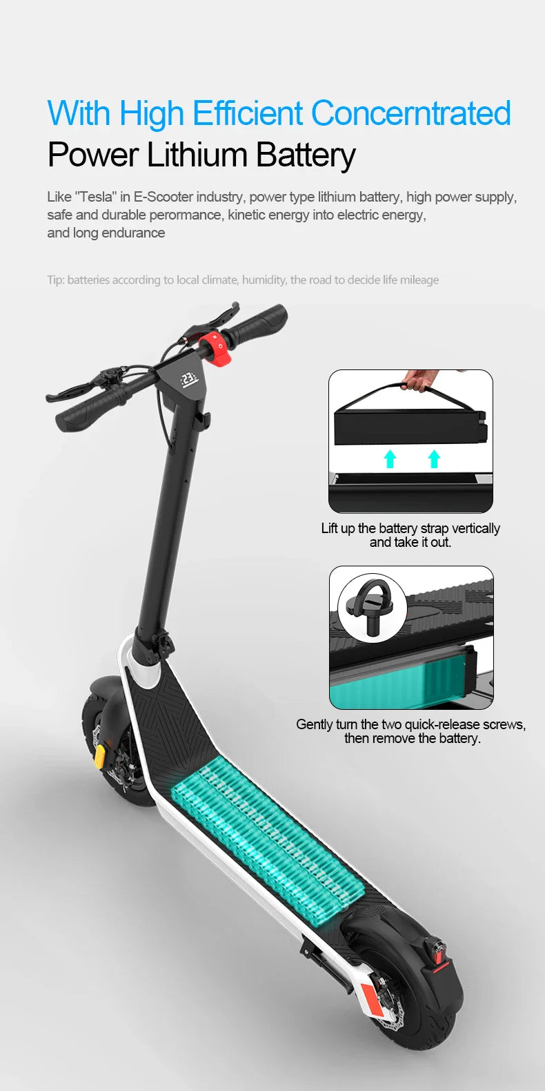 HX X9 PLUS Electric Scooter - Foldable, 60-80km Range, Unisex