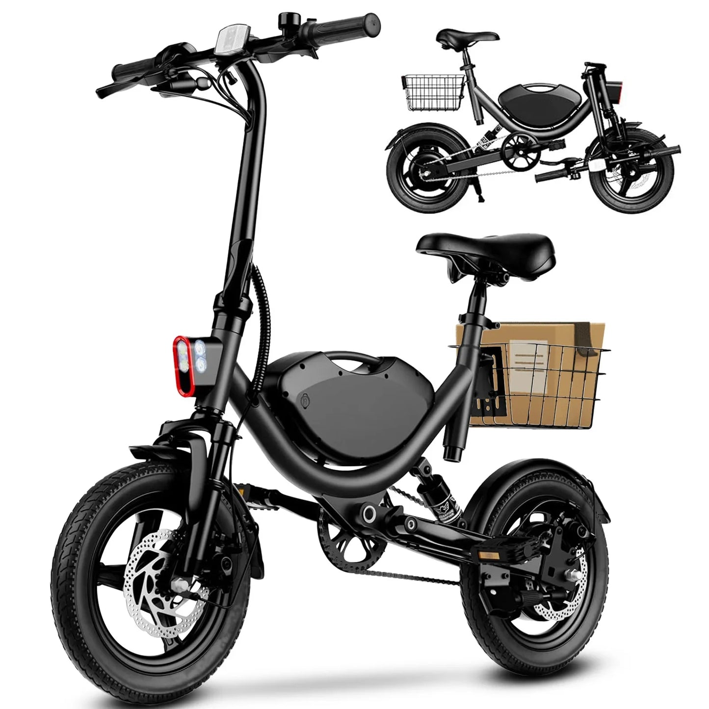eBike Boys 715W Peak Folding Electric Bicycle - Fast & Powerful Ride