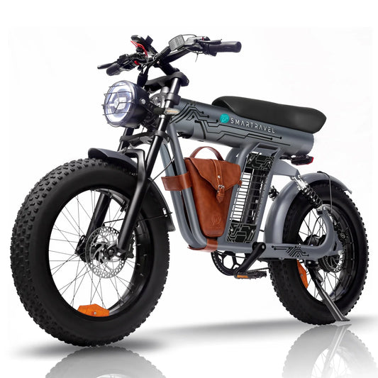 HEZZO 1200W Electric Bike - 48V Lithium Battery, Over 50km/h Speed