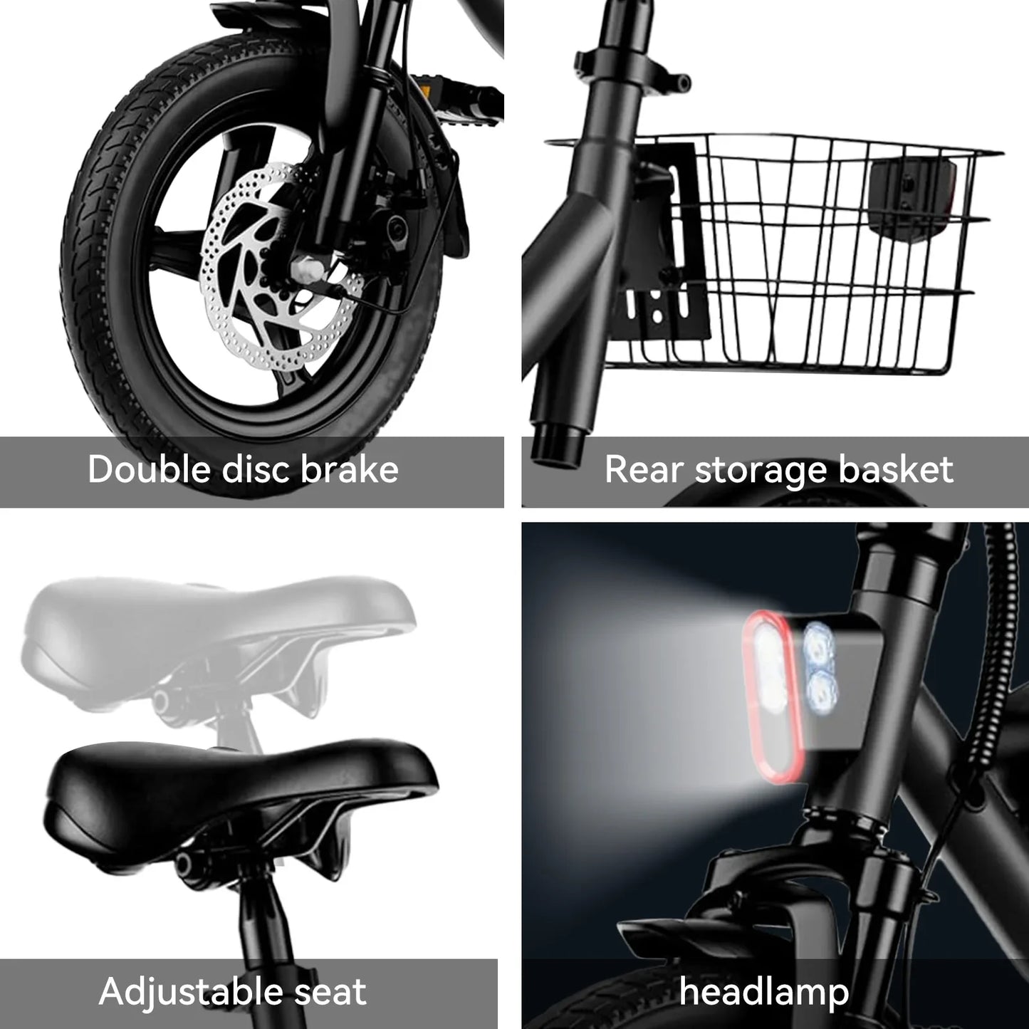 eBike Boys 715W Peak Folding Electric Bicycle - Fast & Powerful Ride