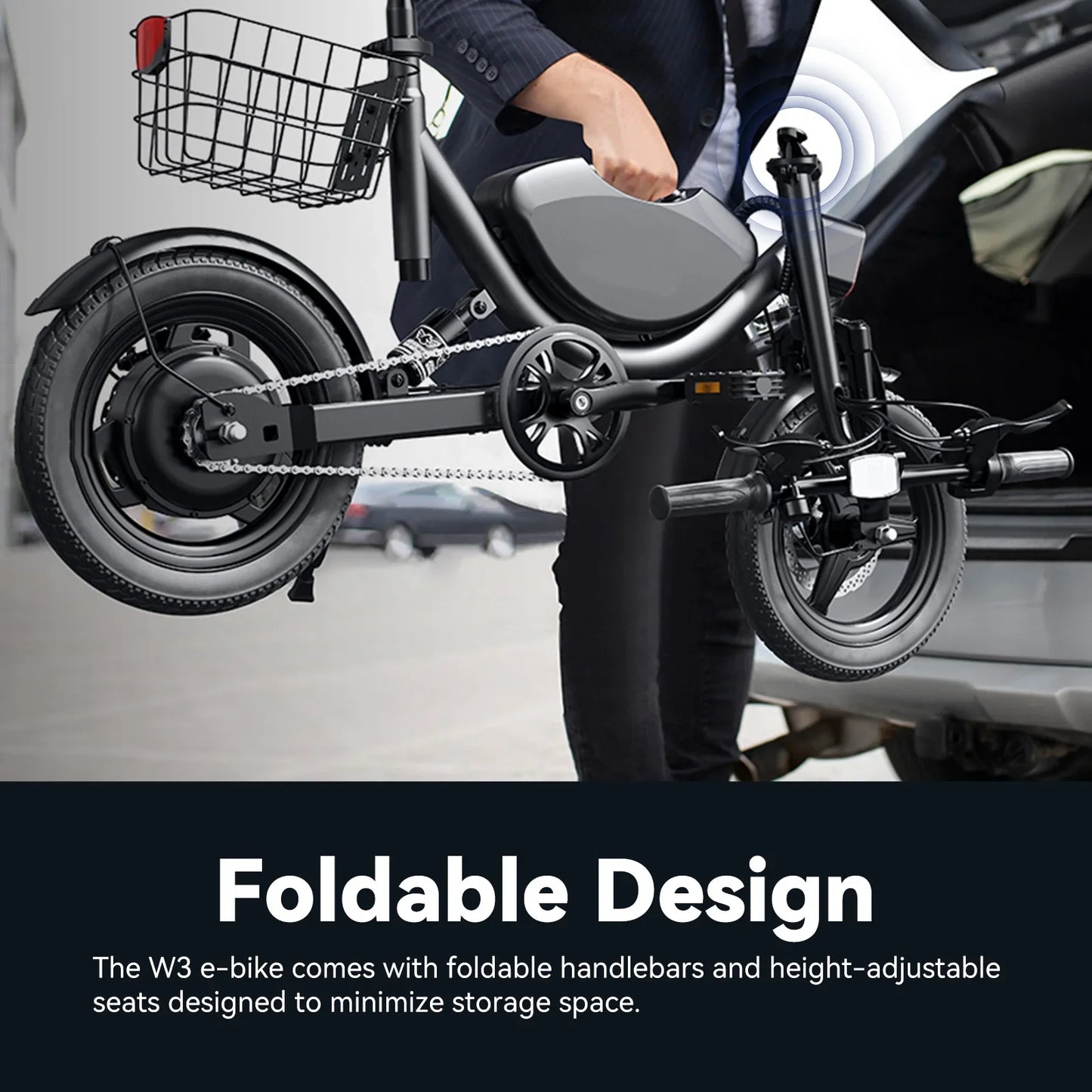 Terrosor 715W Peak Folding Electric Bicycle - Max Speed 50km/h