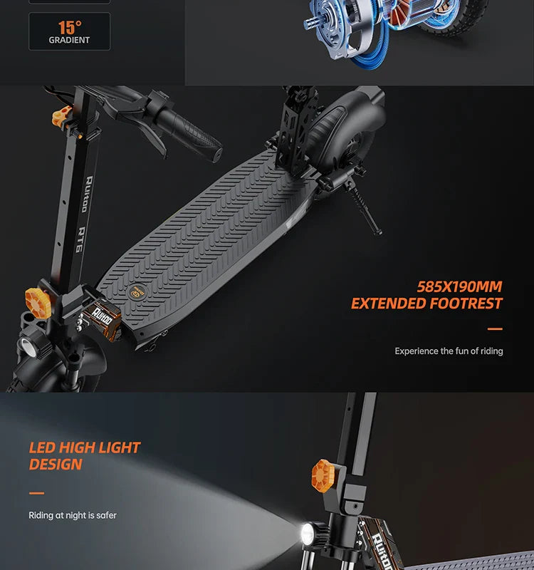 eBike Boys RT6 1000W Electric Scooter - 48V, 40-50km Range