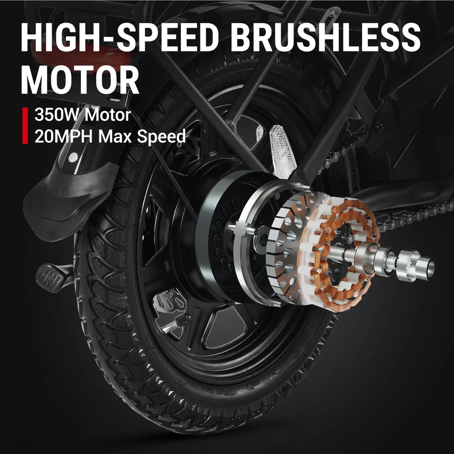 eBike Boys DYU-C3 Folding Electric Bike - Compact Aluminum Design