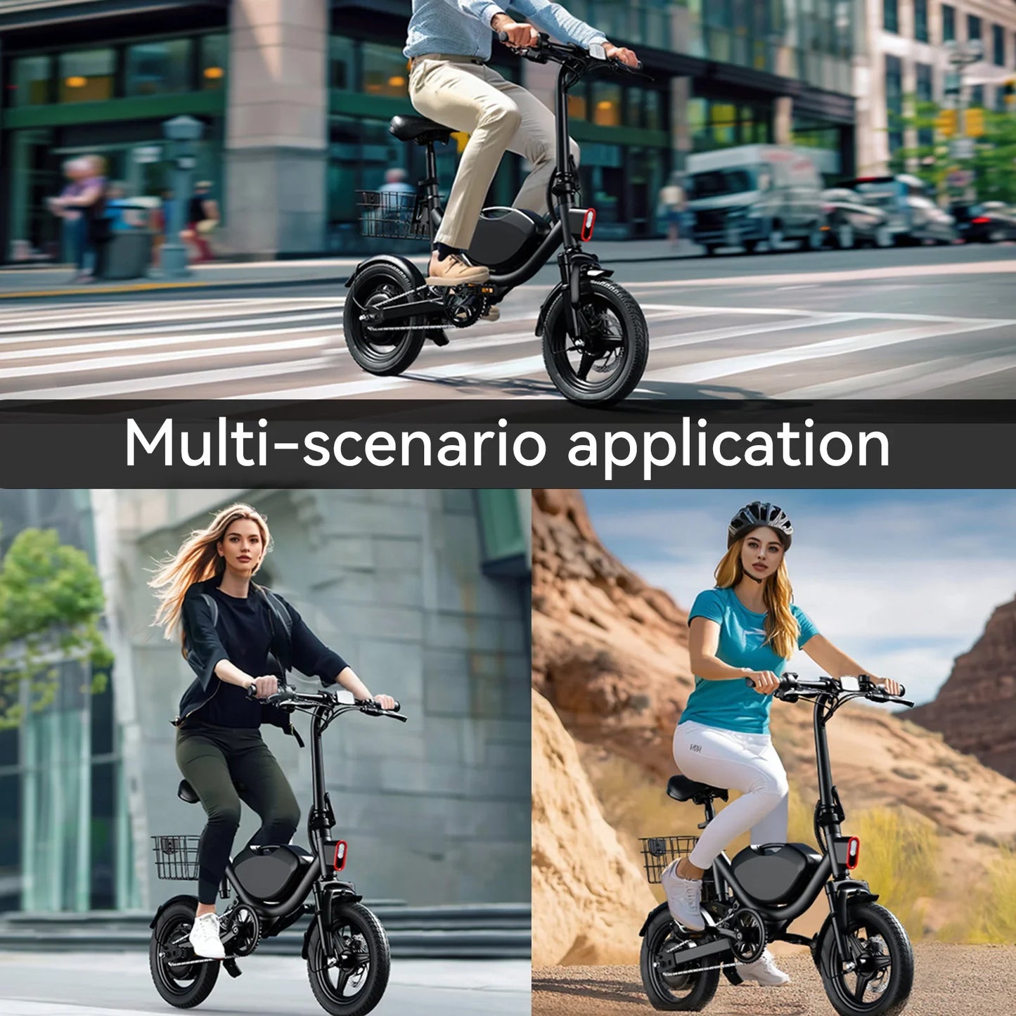 eBike Boys 715W Peak Folding Electric Bicycle - Fast & Powerful Ride