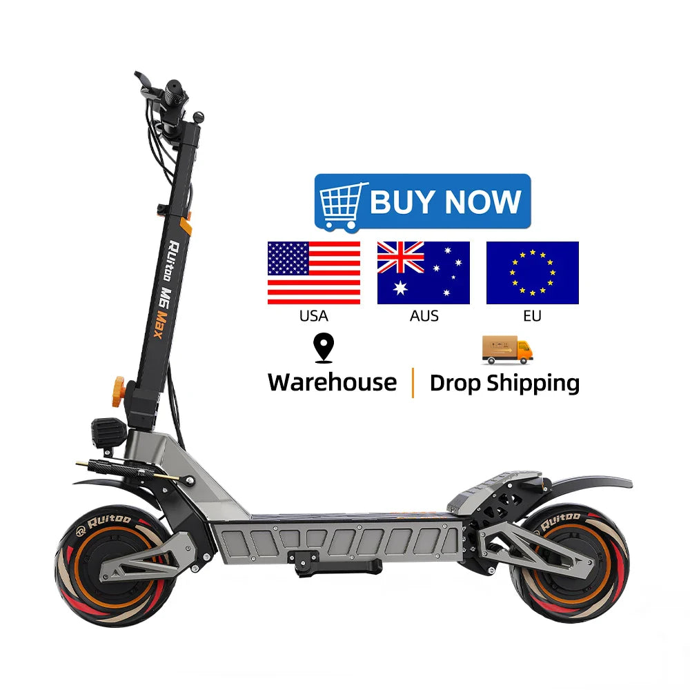 eBike Boys M6Max Dual Motor Scooter - 5600W, 60V, Fast Charging