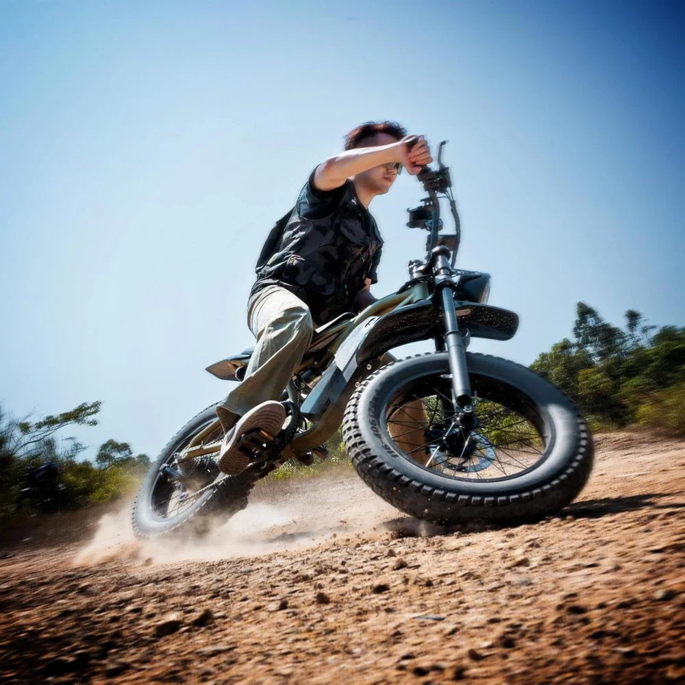 eBike Boys Fat Tire Electric Bike - 1200W, Dual Suspension, 7 Speeds