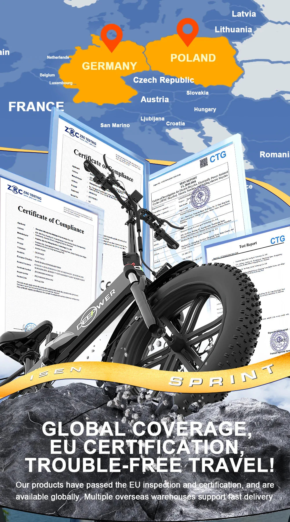 DEEPOWER S7Pro Electric Bike for Adults, 48V, 60Ah,Dual Battery, 20''x4.0 Fat Tires,Snow Mountain E-Bike, 2000W Electric Bicycle