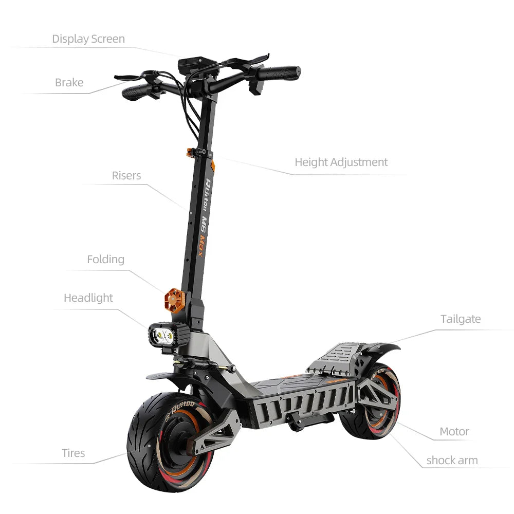 eBike Boys M6Max Dual Motor Scooter - 5600W, 60V, Fast Charging