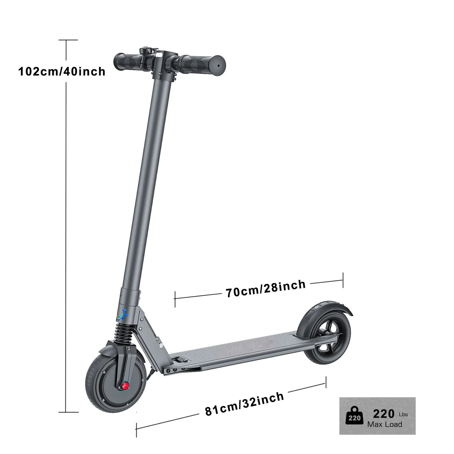eBike Boys COROMA Electric Scooter - Foldable, Adjustable Handlebar, 20 MPH