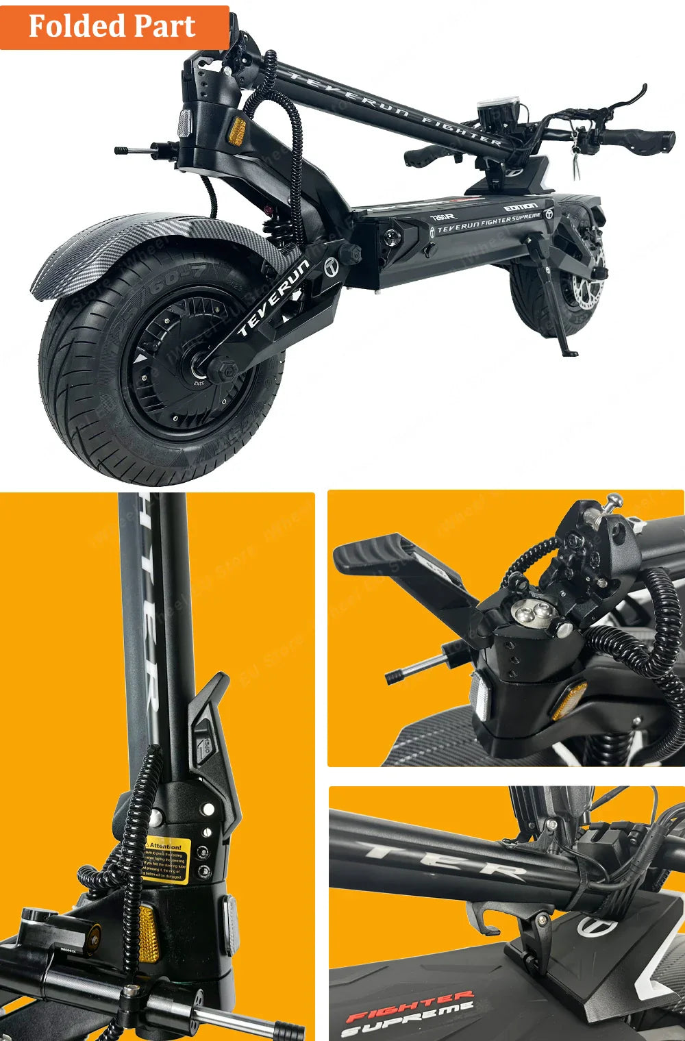 Teverun Fighter Supreme 7260R - 10000W Electric Scooter with GPS