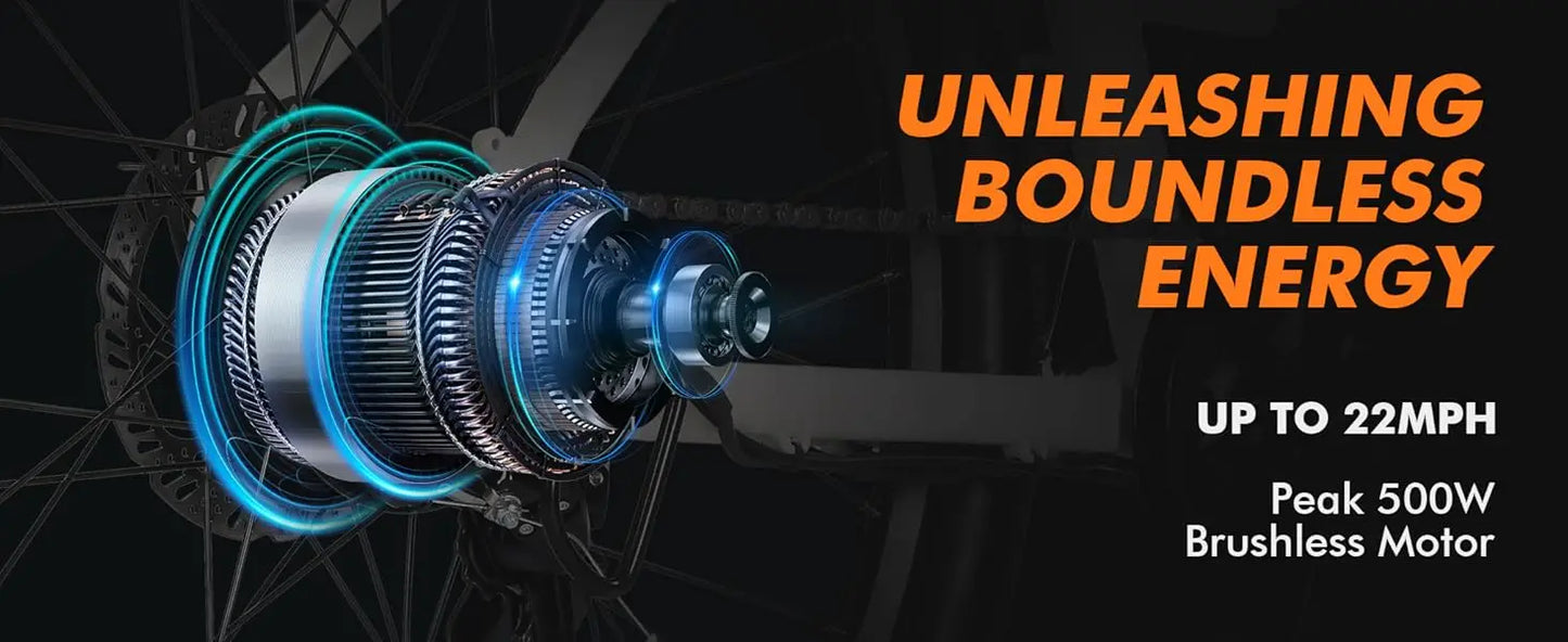 eBike Boys 750W Electric Bike - Step-Through Frame, 36V Battery