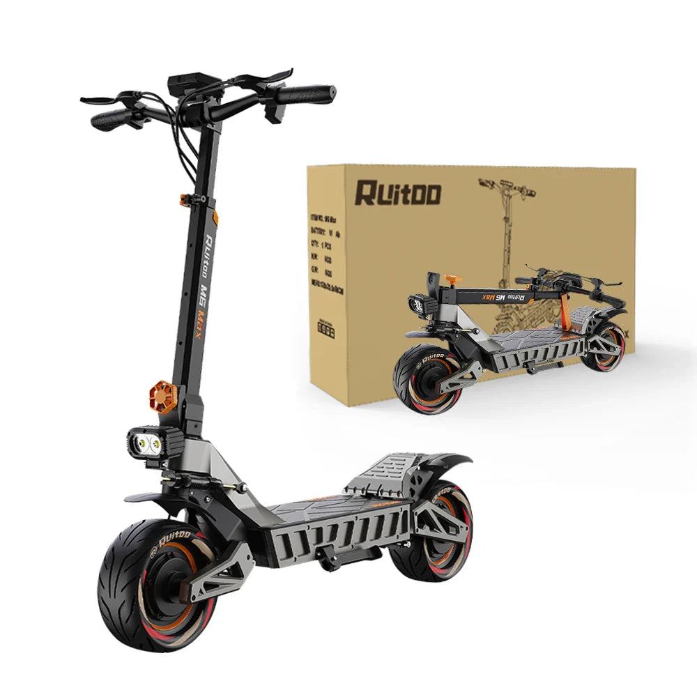 M6Max Dual Motor 5600W Electric Scooter - Fast & Foldable 11 Inch