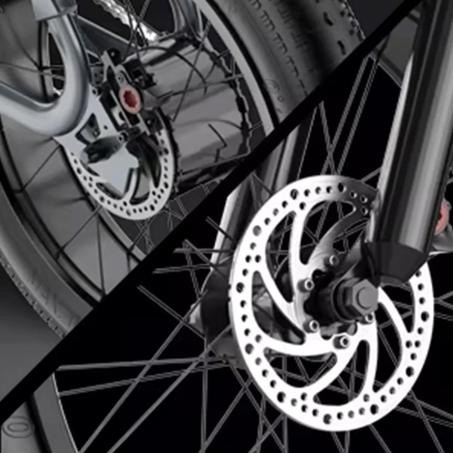 HEZZO 1200W Electric Bike - 48V Lithium Battery, Over 50km/h Speed