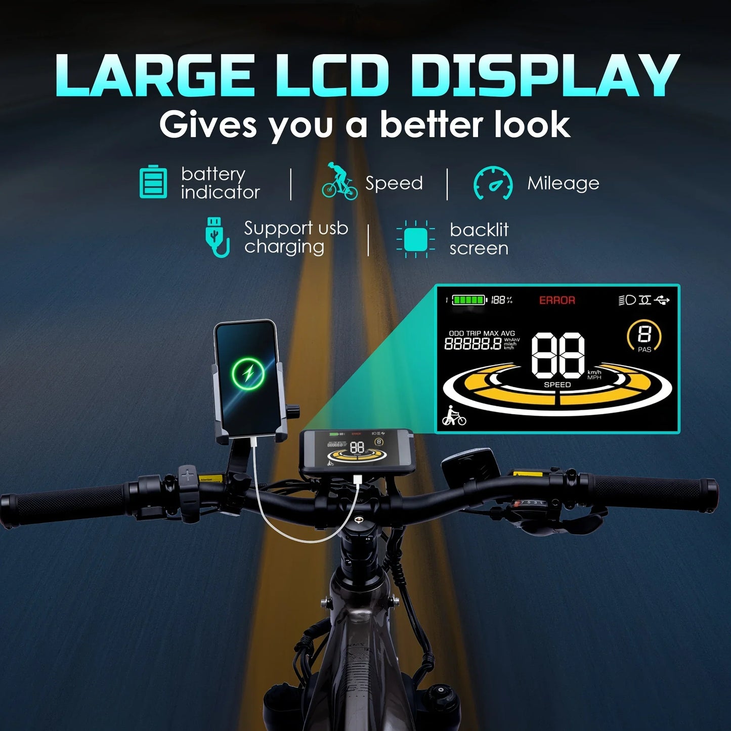 eBike Boys 52V 750W Adult eBike - 17AH Battery, Top Speed 32km/h