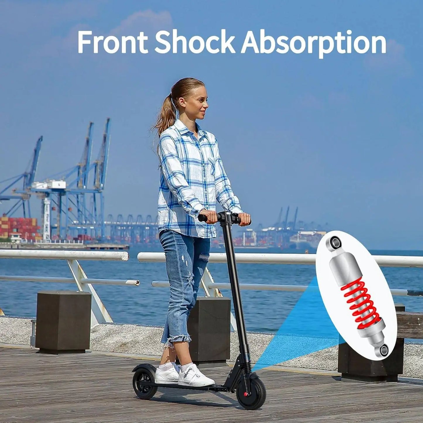 COROMA Electric Scooter for Women - Foldable, 40-60km Range