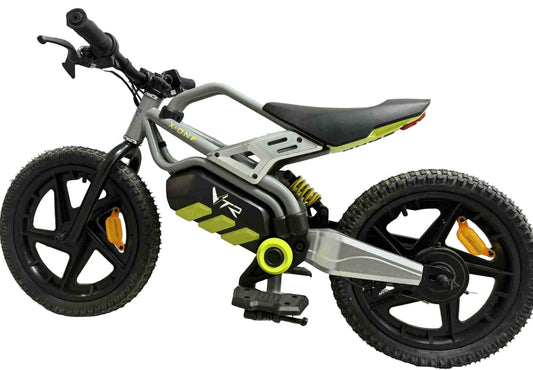 VR46 Kid Moto-X Electric Bicycle, 16 Inch Wheels (No box New Demo Bike)