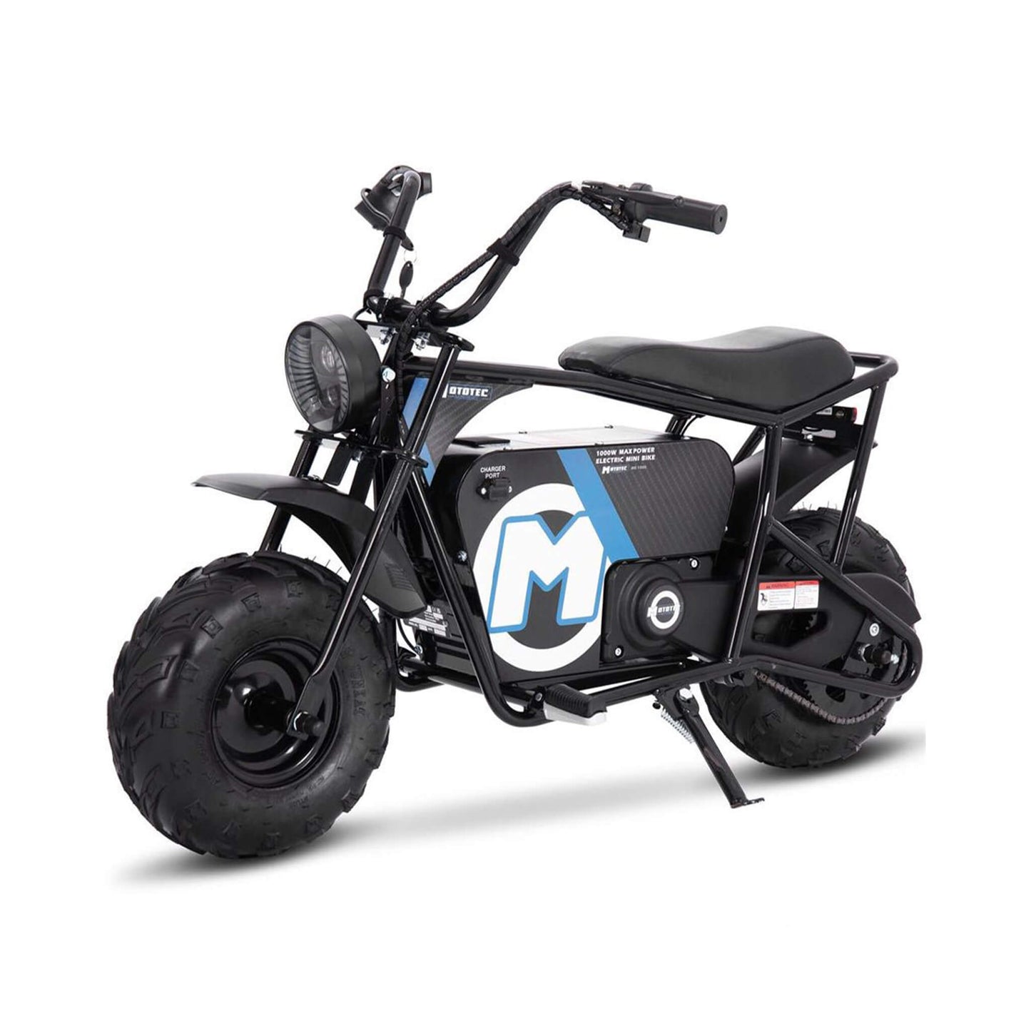 MotoTec 1000W 48V/12AH Electric Powered Mini Bike, Black (SAK17859)