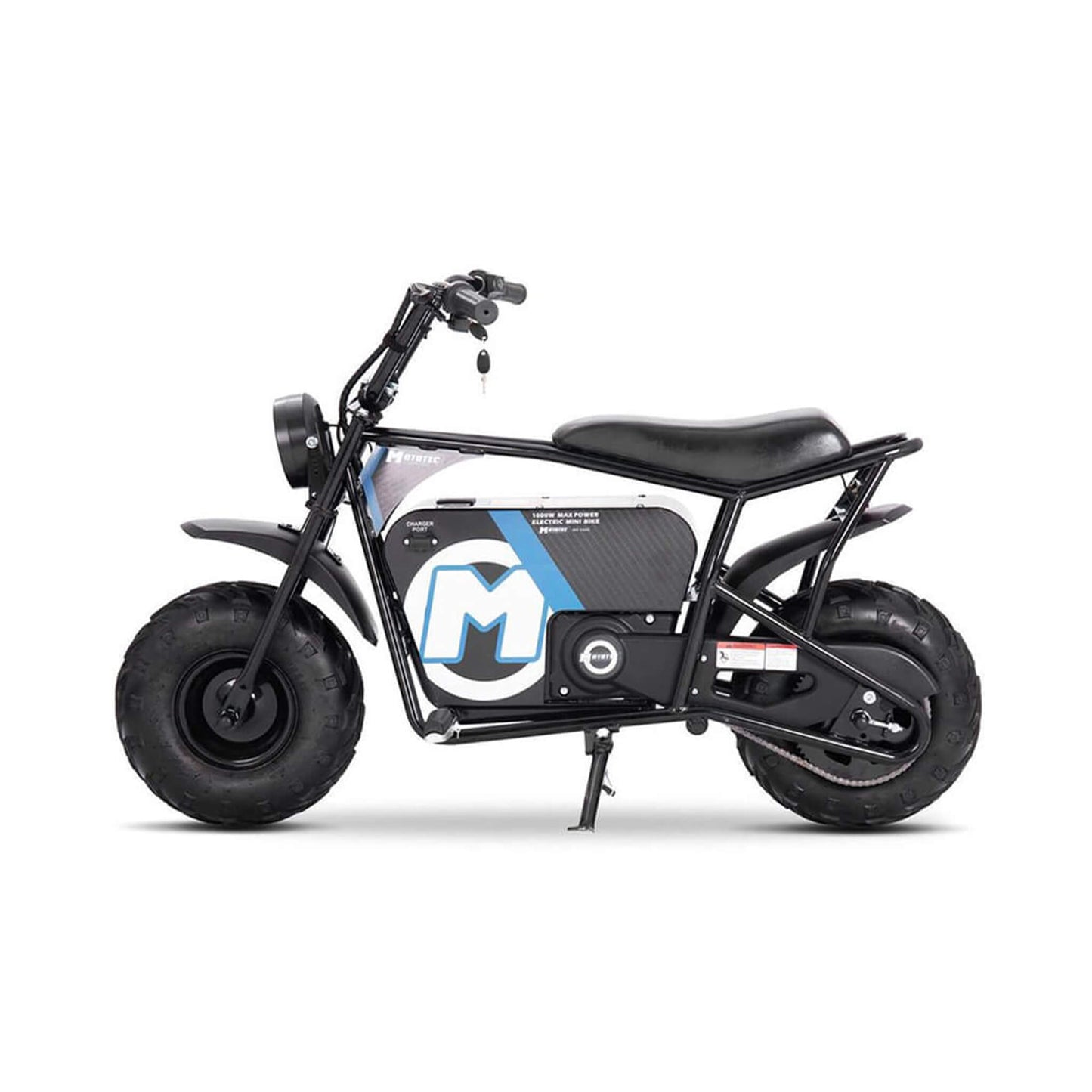 MotoTec 1000W 48V/12AH Electric Powered Mini Bike, Black (SAK17859)