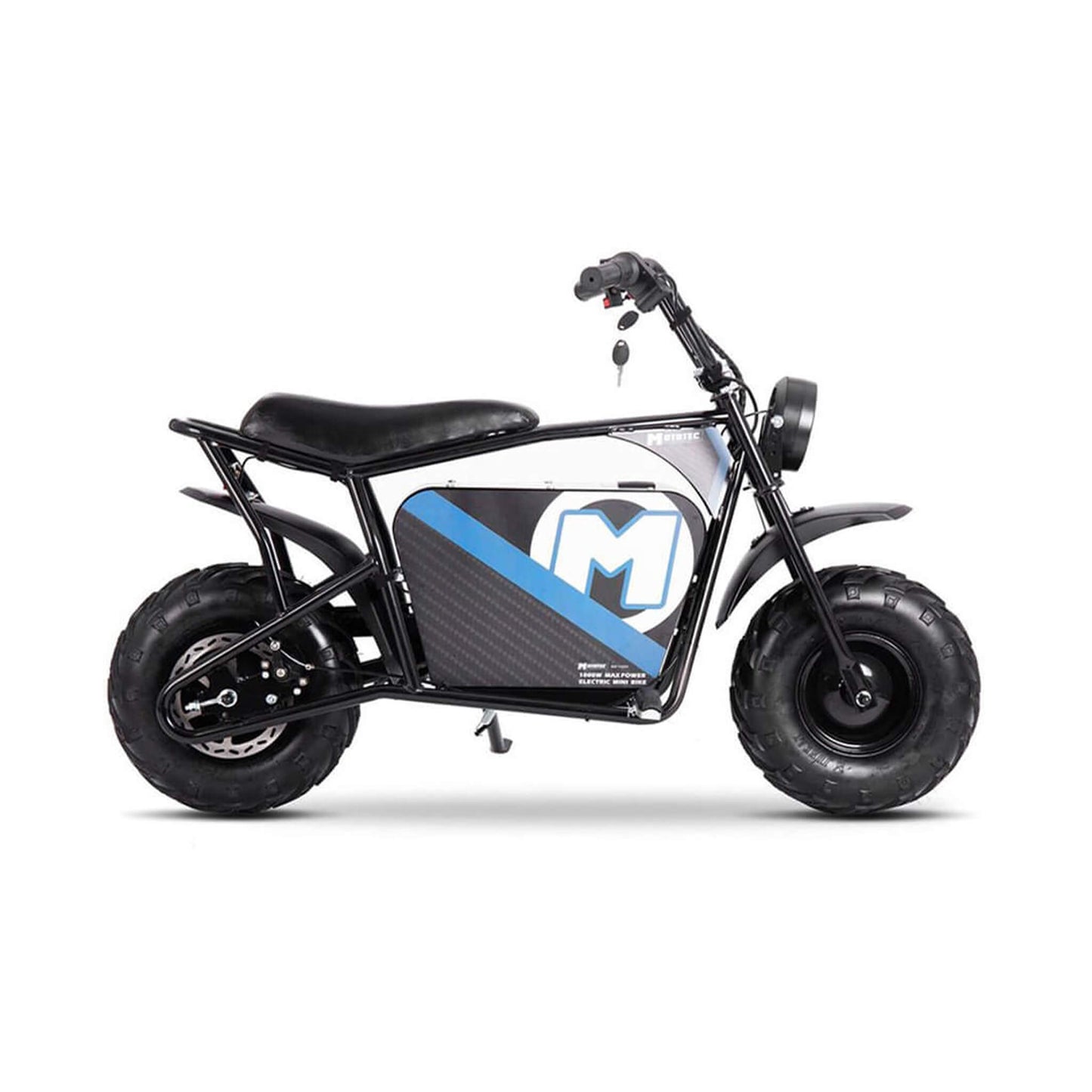 MotoTec 1000W 48V/12AH Electric Powered Mini Bike, Black (SAK17859)