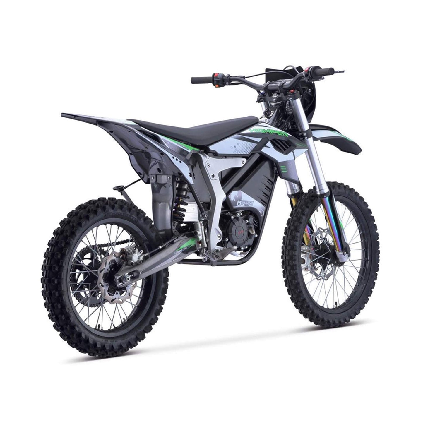 MotoTec Venom High-Performance 72V/12000W Electric Dirt Bike, White (SAK70326)