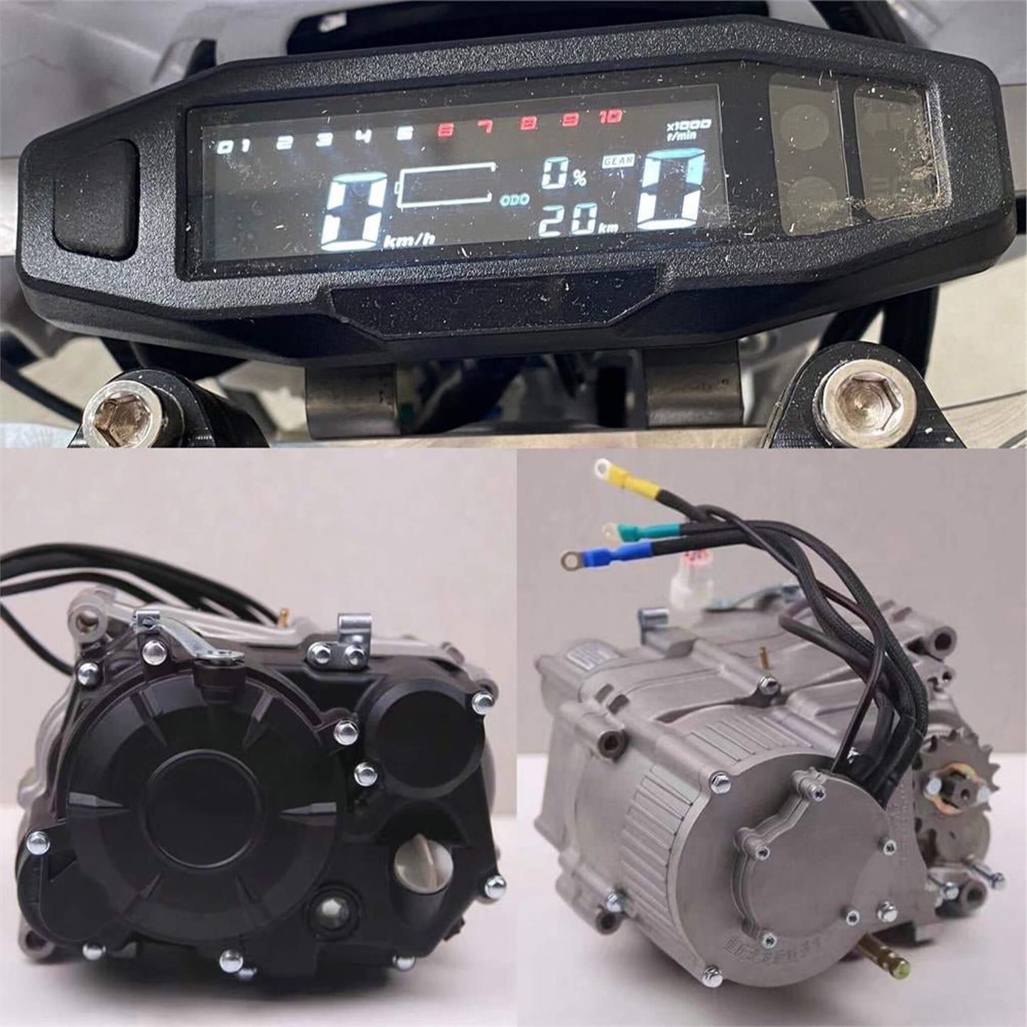 MotoTec Venom High-Performance 72V/12000W Electric Dirt Bike, White (SAK70326)