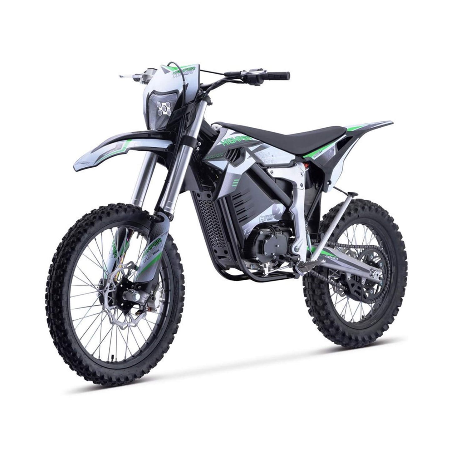 MotoTec Venom High-Performance 72V/12000W Electric Dirt Bike, White (SAK70326)